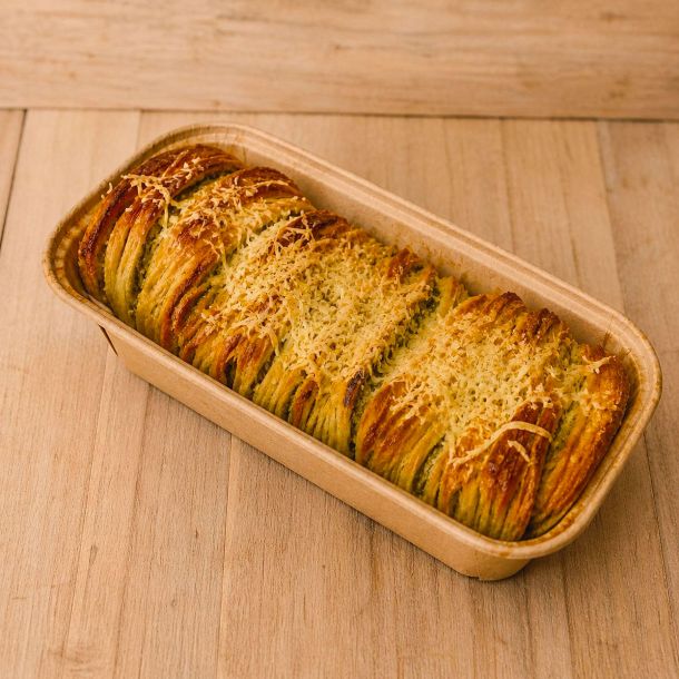 Brioche à effeuiller Ail Persil Emmental